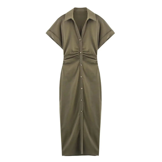 Neues schlichtes Sommermodekleid für Damen