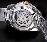 Forsining Skeleton Carved Tourbillon Mechanical Men's Wristwatch