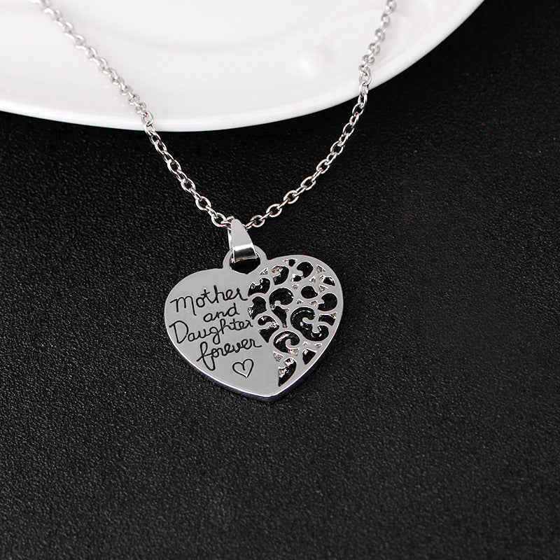 Heart Letter Pendant Necklaces