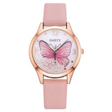 Gaiety Brand Luxury Removable Rhinestone Butterfly Watches