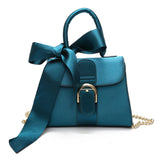 Fashion bow velvet handbag