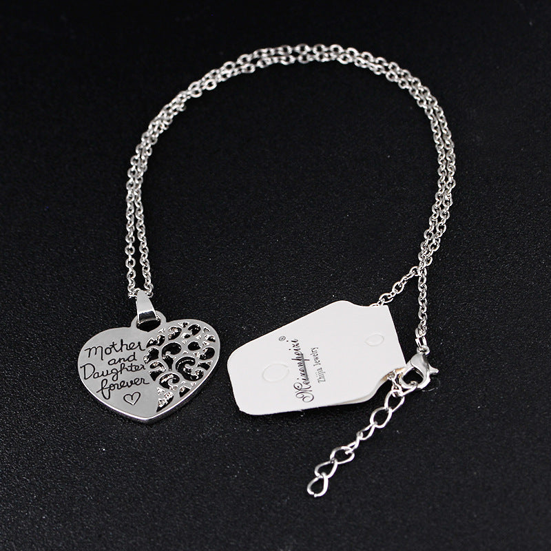 Heart Letter Pendant Necklaces