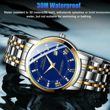 Stainless Steel Quartz Luminous Wristwatch For MEN