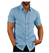 Short Sleeve Summer Solid Shirts