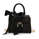 Fashion bow velvet handbag