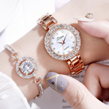 Set Bangle Clock Bracelet Wrist-Watch