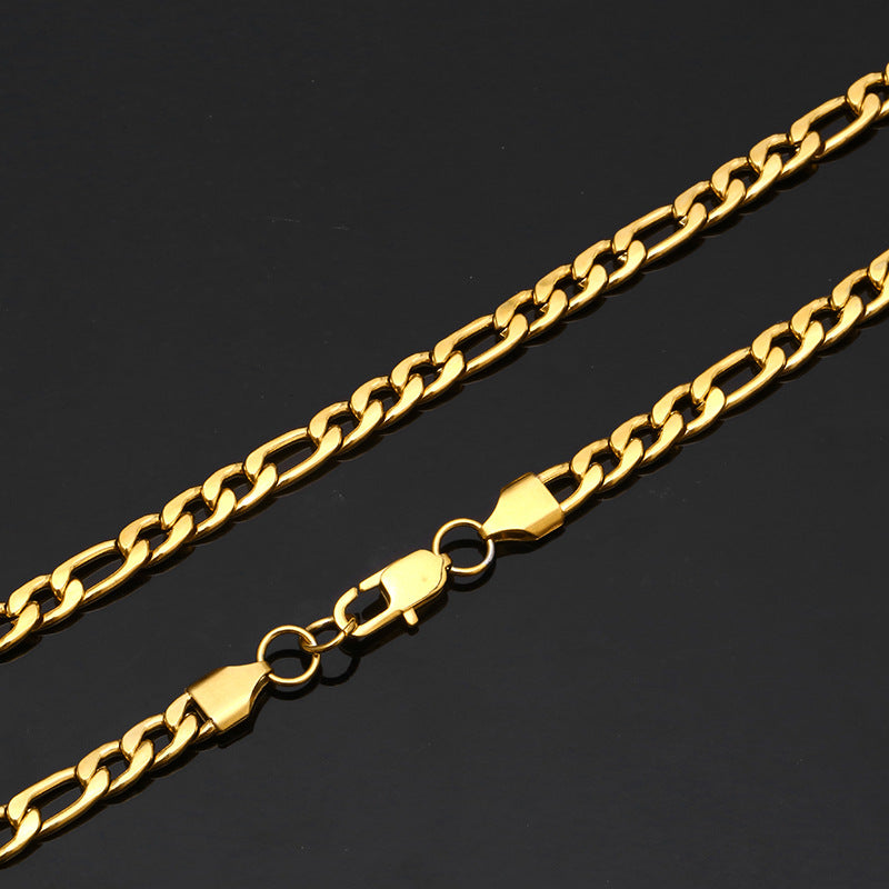 Stainless Figaro Chain Titanium Steel Hip Hop