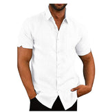 Short Sleeve Summer Solid Shirts