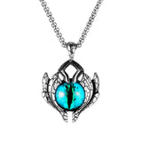 Fashion Devil Eyes Stainless Steel Necklace Jewelry For Men And Women