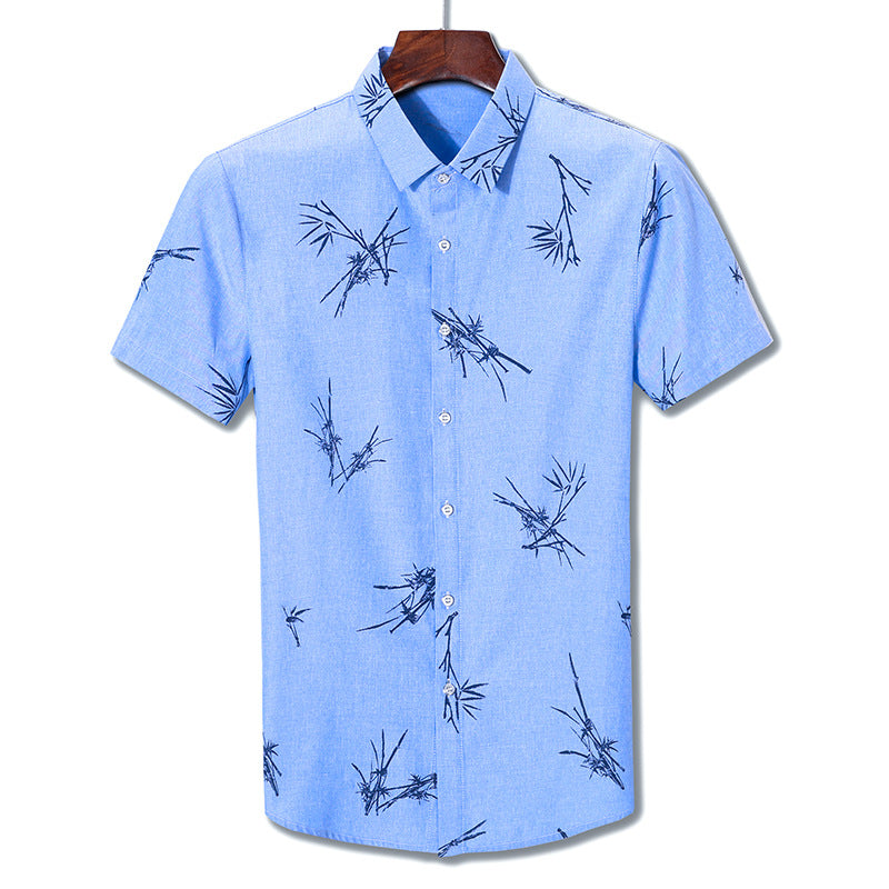 Printed short-sleeve shirt for men