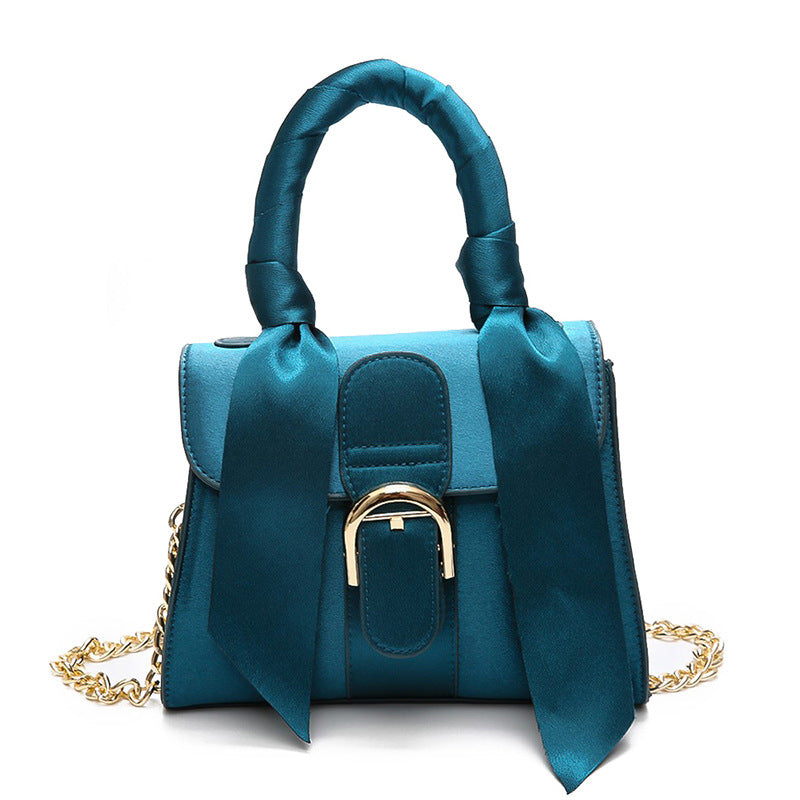 Fashion bow velvet handbag