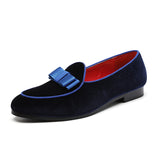 Leather Suede Bow Tide Shoe