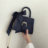 Fashion bow velvet handbag