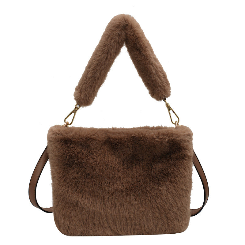 Faux Fur Rabbit Plush Bag