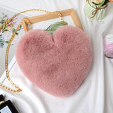 Heart-shaped chain bag