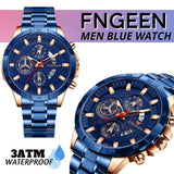 Men's Watch Stainless Steel Quartz Wristwatch