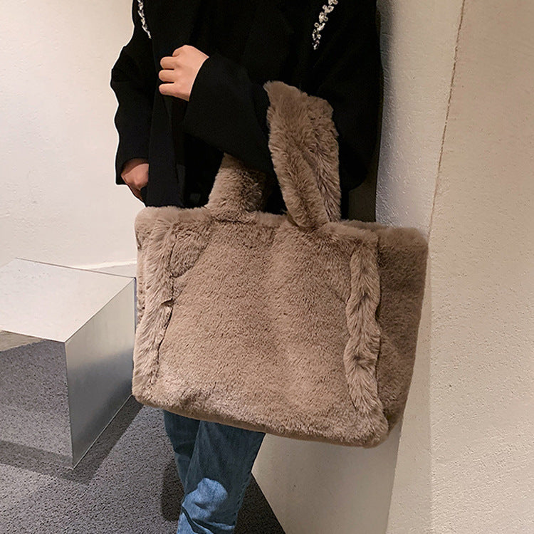 Chain Plush Handbag