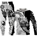 3D Wolf Print Tracksuit