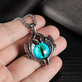 Fashion Devil Eyes Stainless Steel Necklace Jewelry For Men And Women