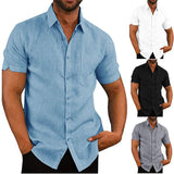 Short Sleeve Summer Solid Shirts