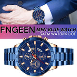 Men's Watch Stainless Steel Quartz Wristwatch