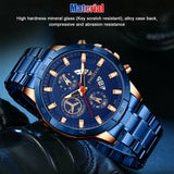 Men's Watch Stainless Steel Quartz Wristwatch